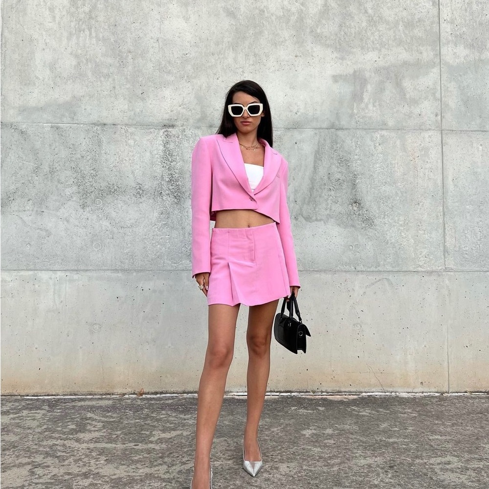 ZARA Box Pleat Mini Skirt